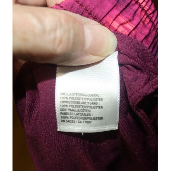 Active by Old Navy Women's Maroon Tri-Color Lined Shorts Sz S - Picture 6 of 6